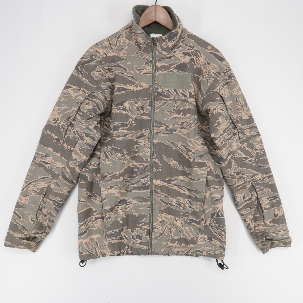 Massif Elements Jacket Men S Gray Green Tiger Stripe Flame Resistant Fleece USA